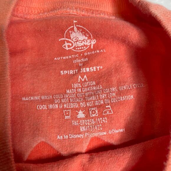 DISNEY Disneyland Ombre Pink Peach Glitter Longsleeve Spirit Jersey Medium - Picture 2 of 4